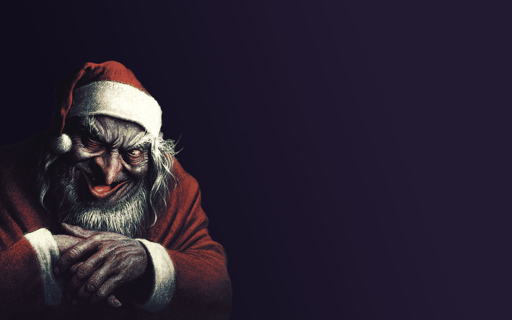 evil santa wallpaper